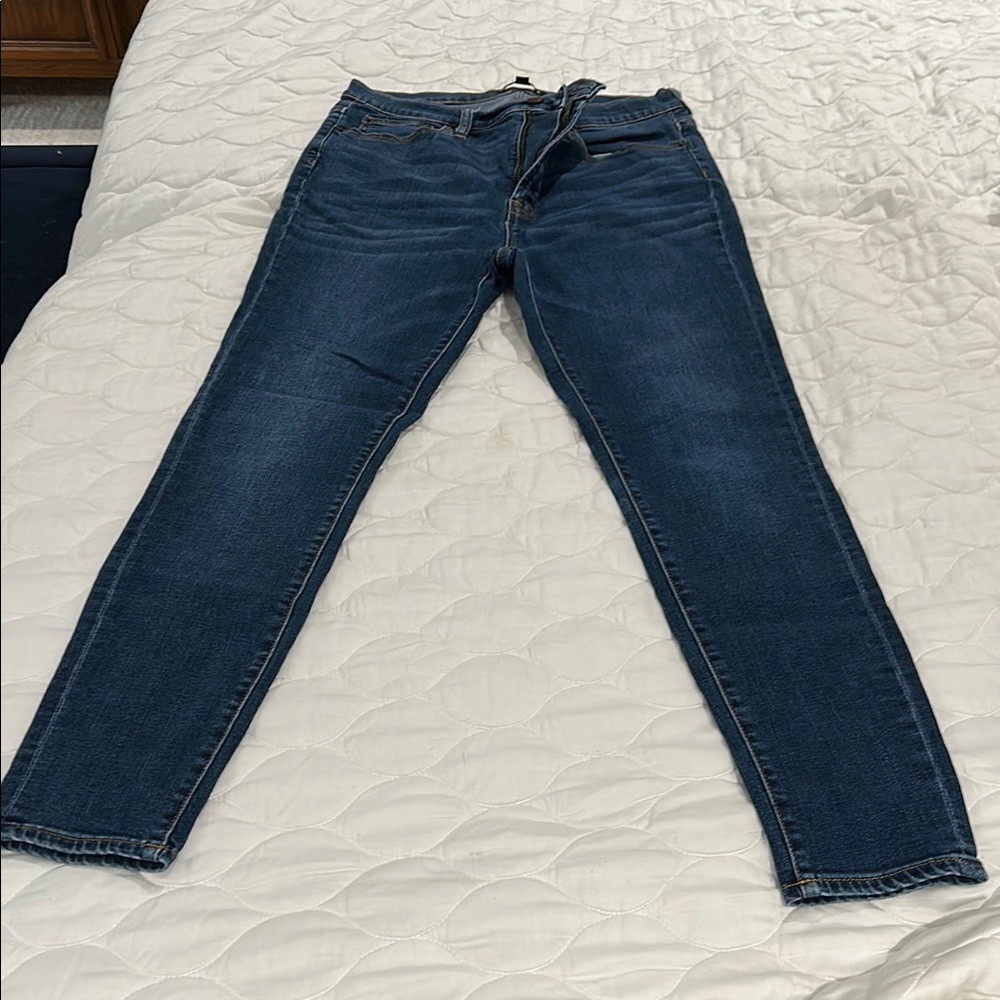 Crew Mercantile Classic Blue Women's Jeans Whiskering 31